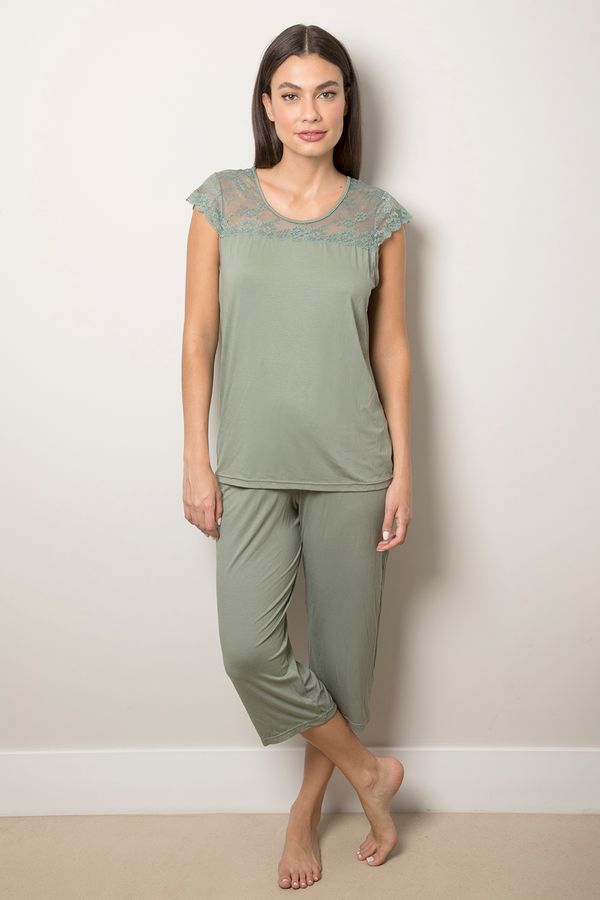Pijama-Capri---Viscolace---314.32---Olive---Tamanho-Pequeno Pijama-Capri---Viscolace---314.32---Olive---Tamanho-Pequeno