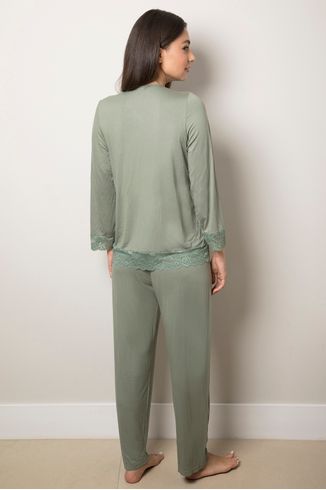 Pijama-Manga-Longa---Viscolace---314.34---Olive---Tamanho-Sgd